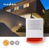 SIRENA FINTA NEDIS DUMSS20WT DA INTERNO O DA ESTERNO C/LAMPEGGIANTE LED